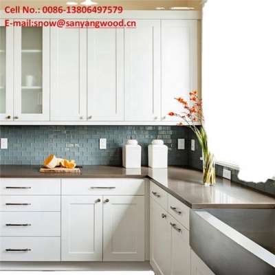 Customize fancy design kitchen cabinets set with wall kitchen cabinet